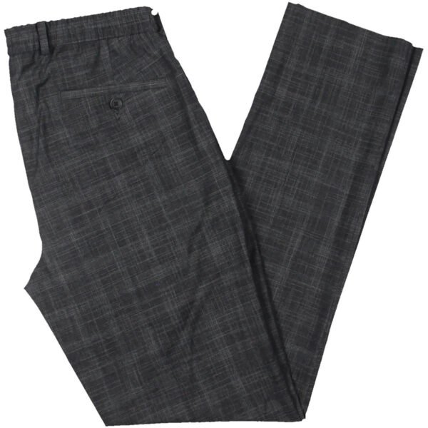 Kenneth Cole Reaction Mens Plaid Flat Front Trouser Pants - Image 2