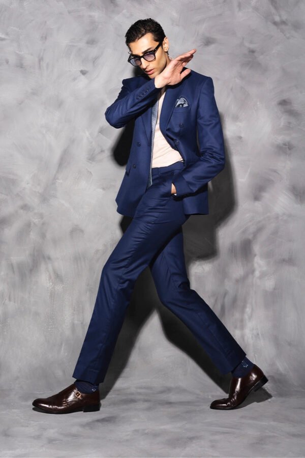 Heloise Two Piece Suit-Navy Blue - Image 2